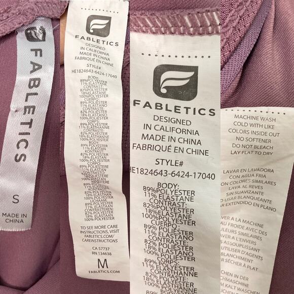 Fabletics Alecia Rouge Hoodie Mauve Pullover Activewear Yoga Gym Size S - Picture 10 of 11